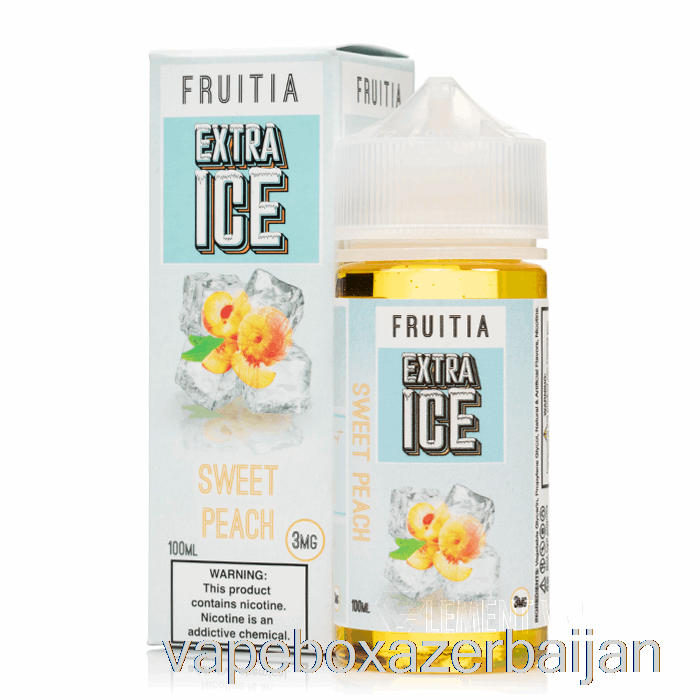 E-Juice Vape Sweet Peach - Extra Ice - Fruitia - 100mL 6mg
